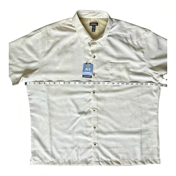 VAN HEUSEN Button Up Shirt - CRM Almond Milk - XXL (18-18.5) - Picture 5 of 10